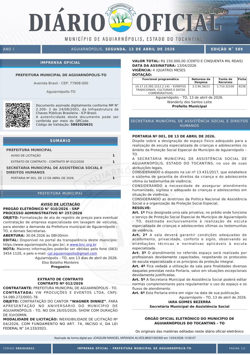 Capa da edição