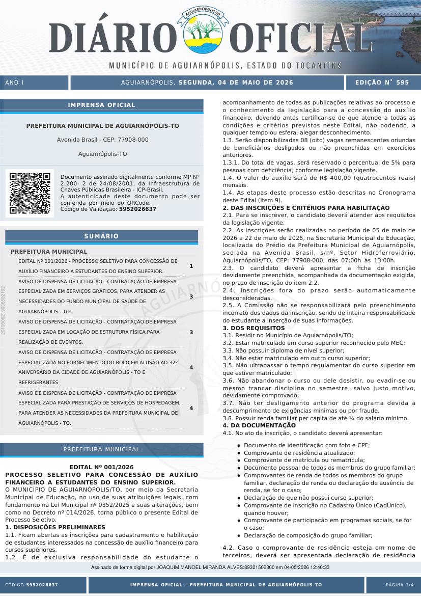 Capa da edição