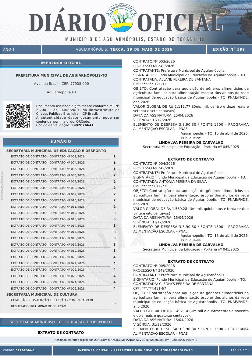 Capa da edição