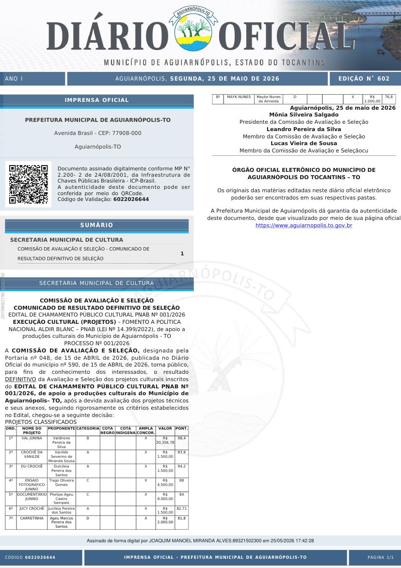 Capa da edição