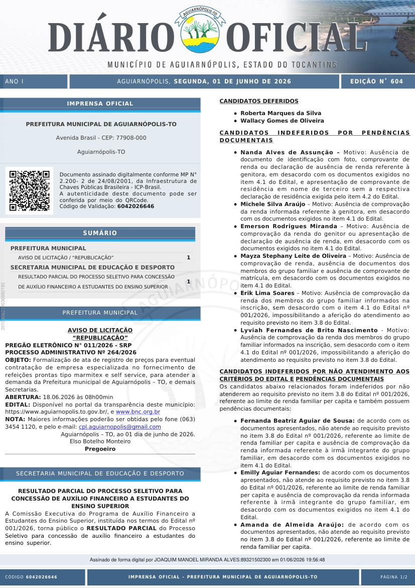 Capa da edição