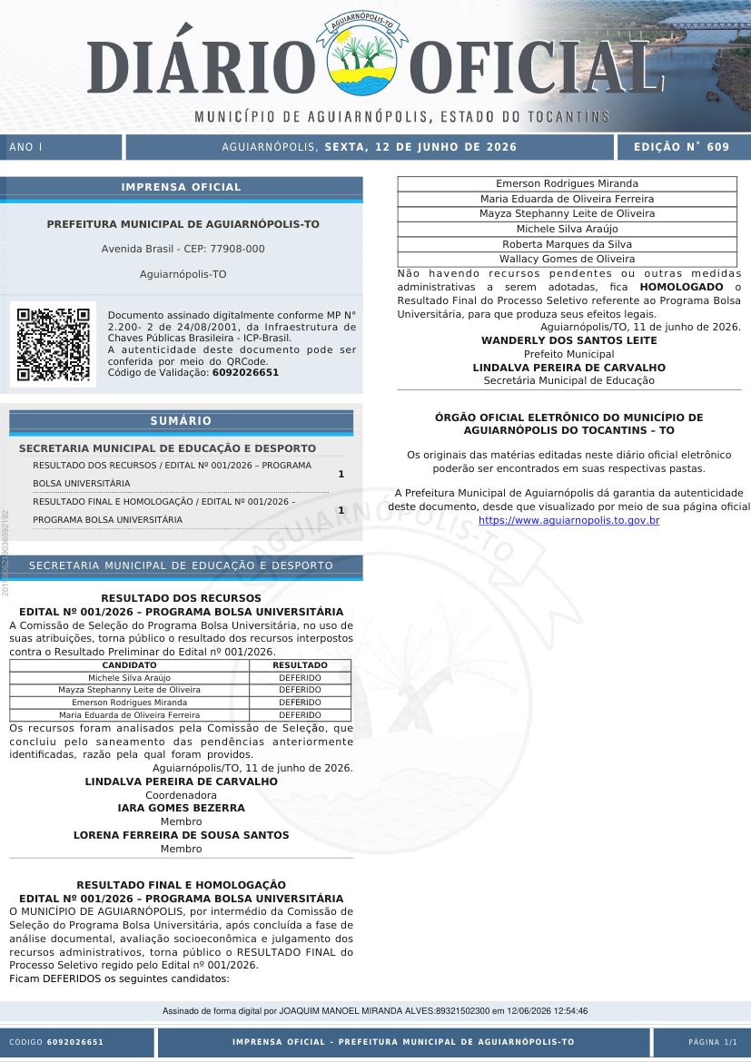 Capa da edição