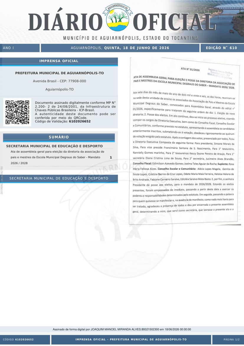 Capa da edição